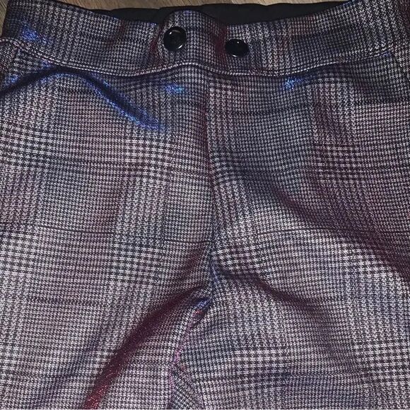 Noli Yoga Size M Vienna Metallic Plaid Joggers - Picture 4 of 4